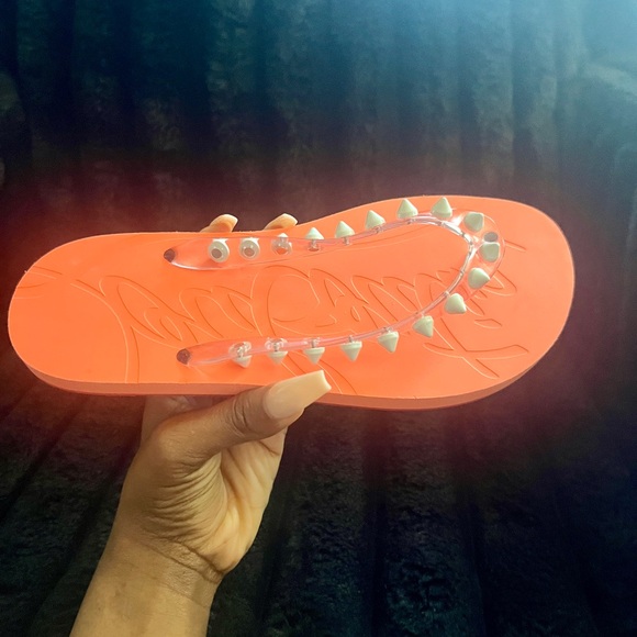 Christian Louboutin flip-flops